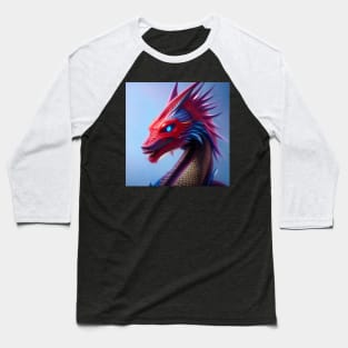 Crystal Dragons Series #28: Crimson Reaver Baseball T-Shirt